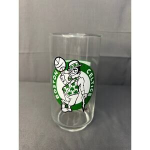 Vintage Mobil Boston Celtics World Champion Years Drinking Glass